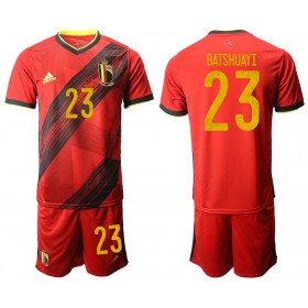 Belgien Fodboldtrøjer BATSHUAYI 23 Børn Hjemmebanesæt Euro 2020 Kort ærmer